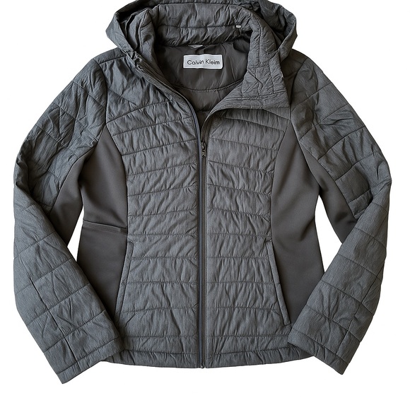 Calvin Klein Jackets & Blazers - Calvin Klein Women’s Quilted Hooded Jacket – Black, Size M
